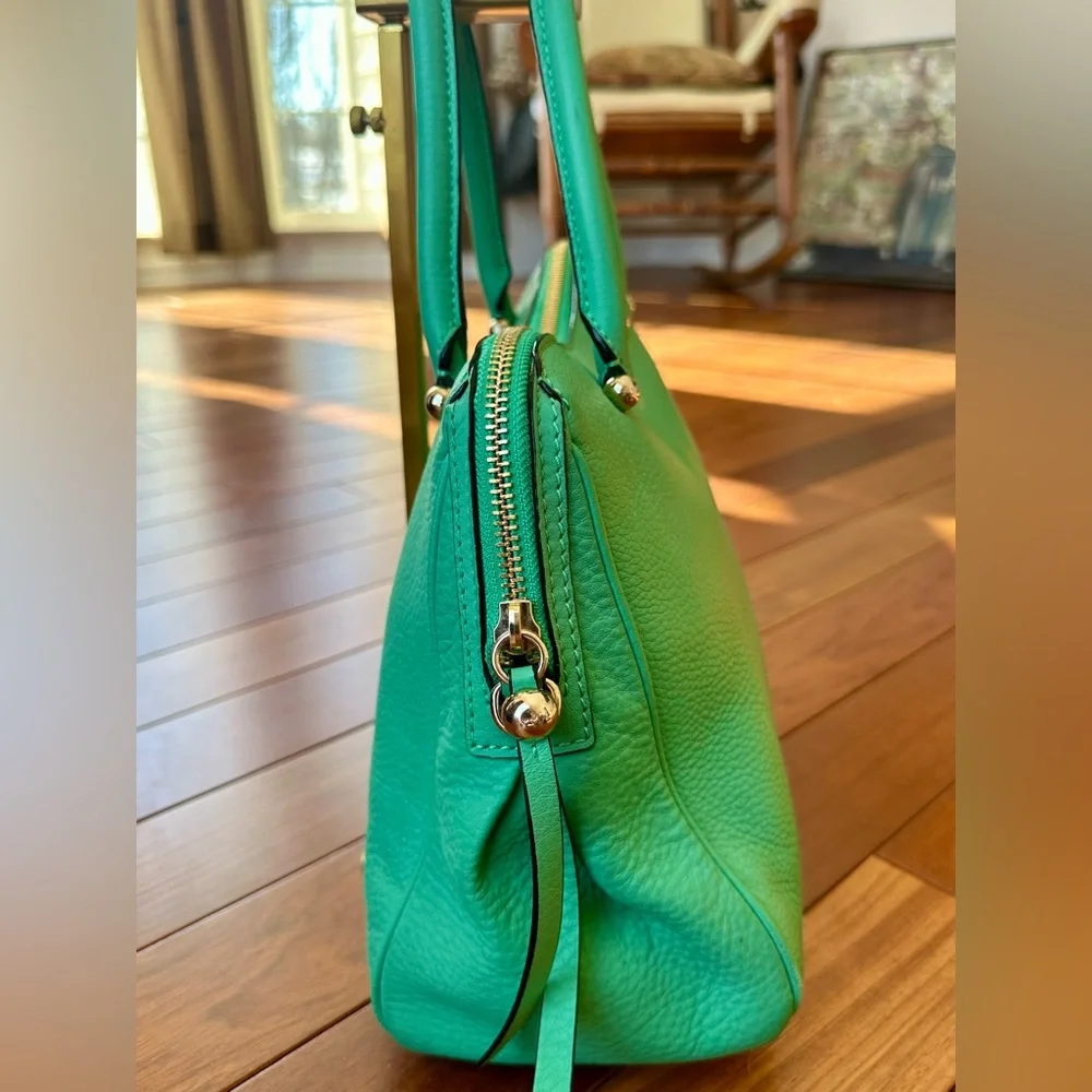 Kate Spade New York Charles Street Audrey Super Soft Pebbled Leather Satchel.